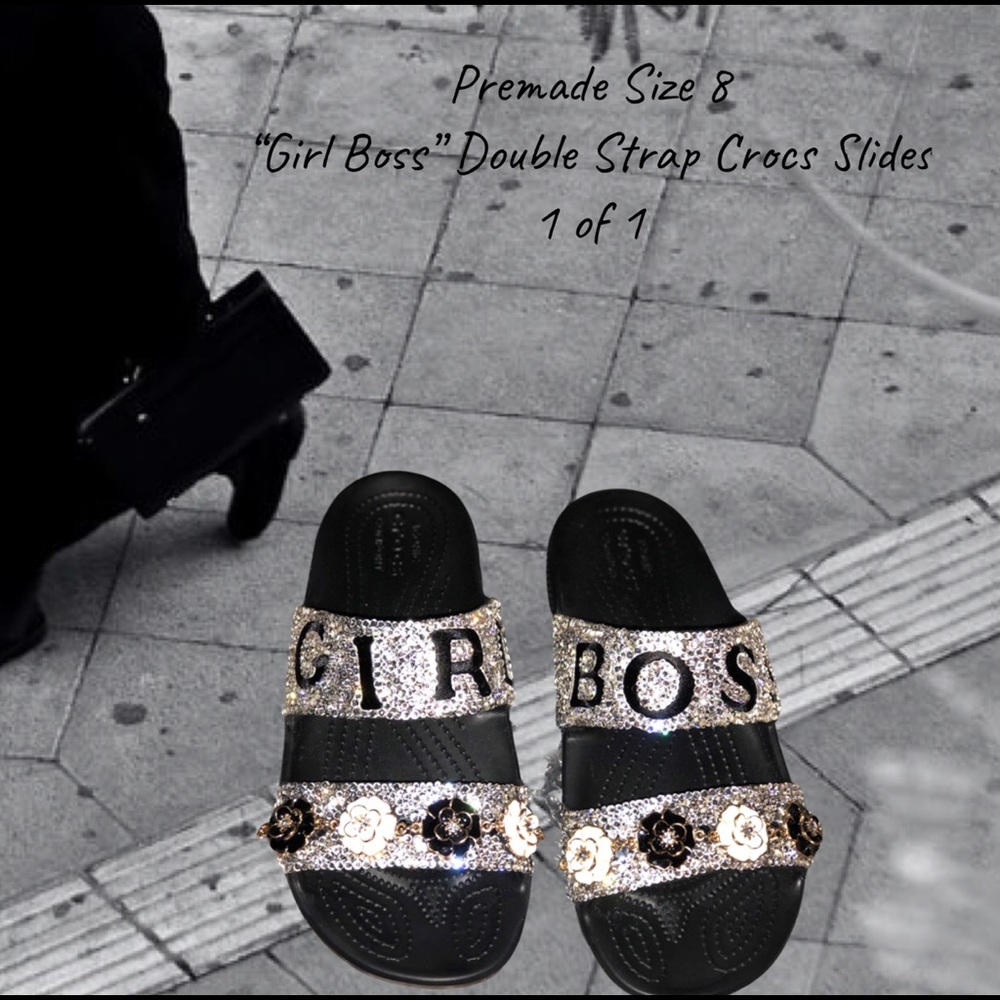 Girl Boss Custom Crocs W Size 8